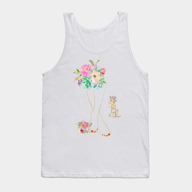 Nail Salon Art Tank Top by erzebeth